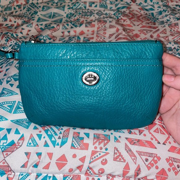 Coach Handbags - Coach Park Leather Medium Wristlet